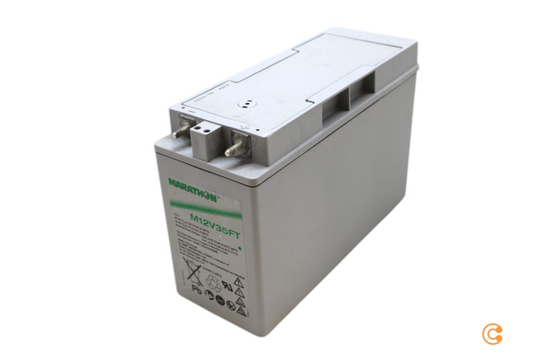 B-flokks GNB Marathon EXIM12V35FT NAMF120035HM0FB blýsýrurafhlaða Sjá texta/mynd