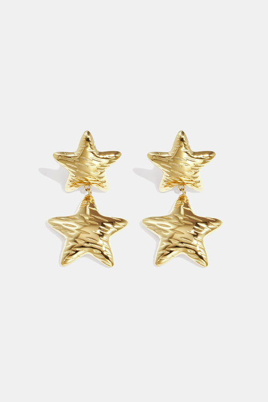 Ohrhänger aus Edelstahl, Stern, Casual Daily Simple Serie, Damenschmuck