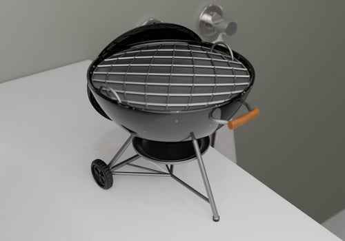 Mini BBQ Grill Soap Dish – Hand painted Man Cave Soap Holder