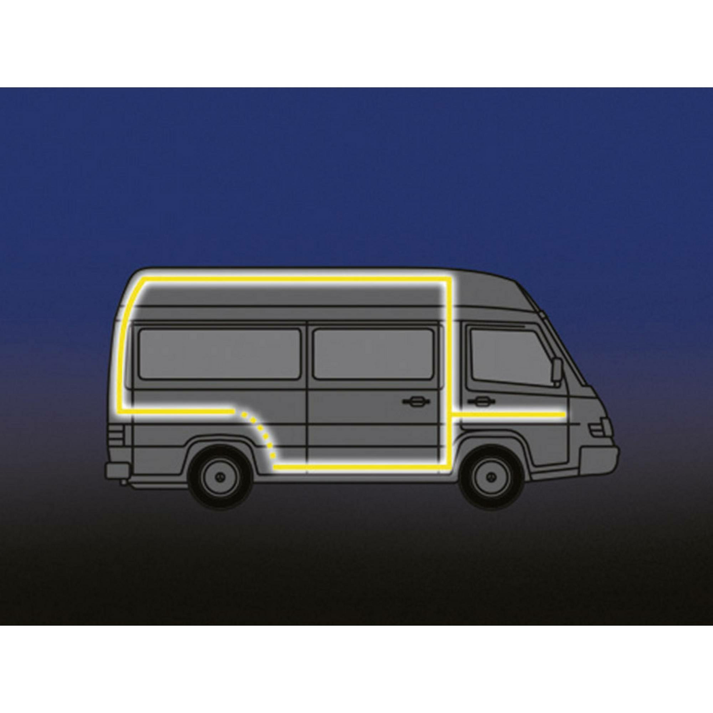 B-gráða 3M demantsslíp 983 10 Dr 1230 4004 7 endurskinslímband 50m Sjá texta/mynd