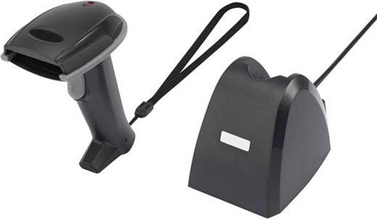B-Ware Riotec I Cr6307 Abu 1 D Wireless Barcode Scanner Led Schwarz Hand Scanner Usb Scan