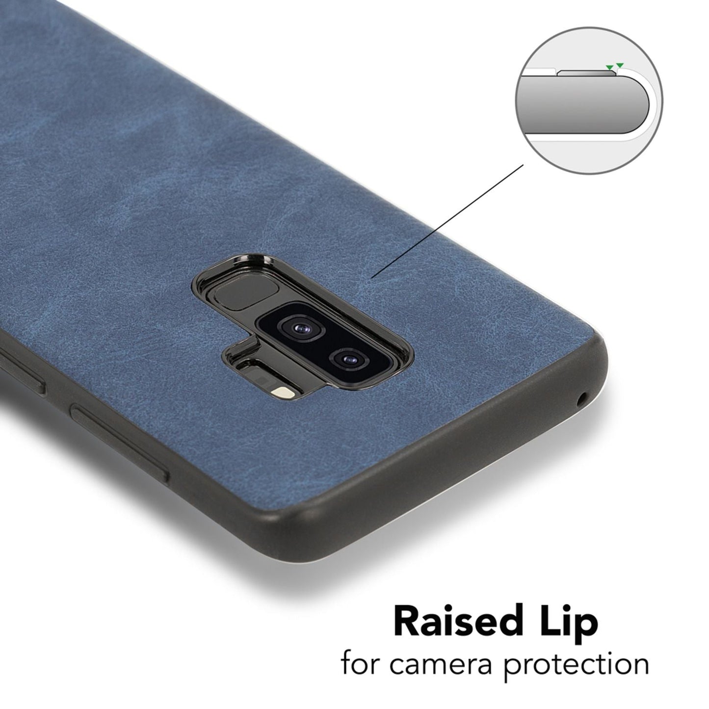 Samsung Galaxy S9 Plus gervileðurhulstur frá NALIA, þunnt verndandi símahulstur