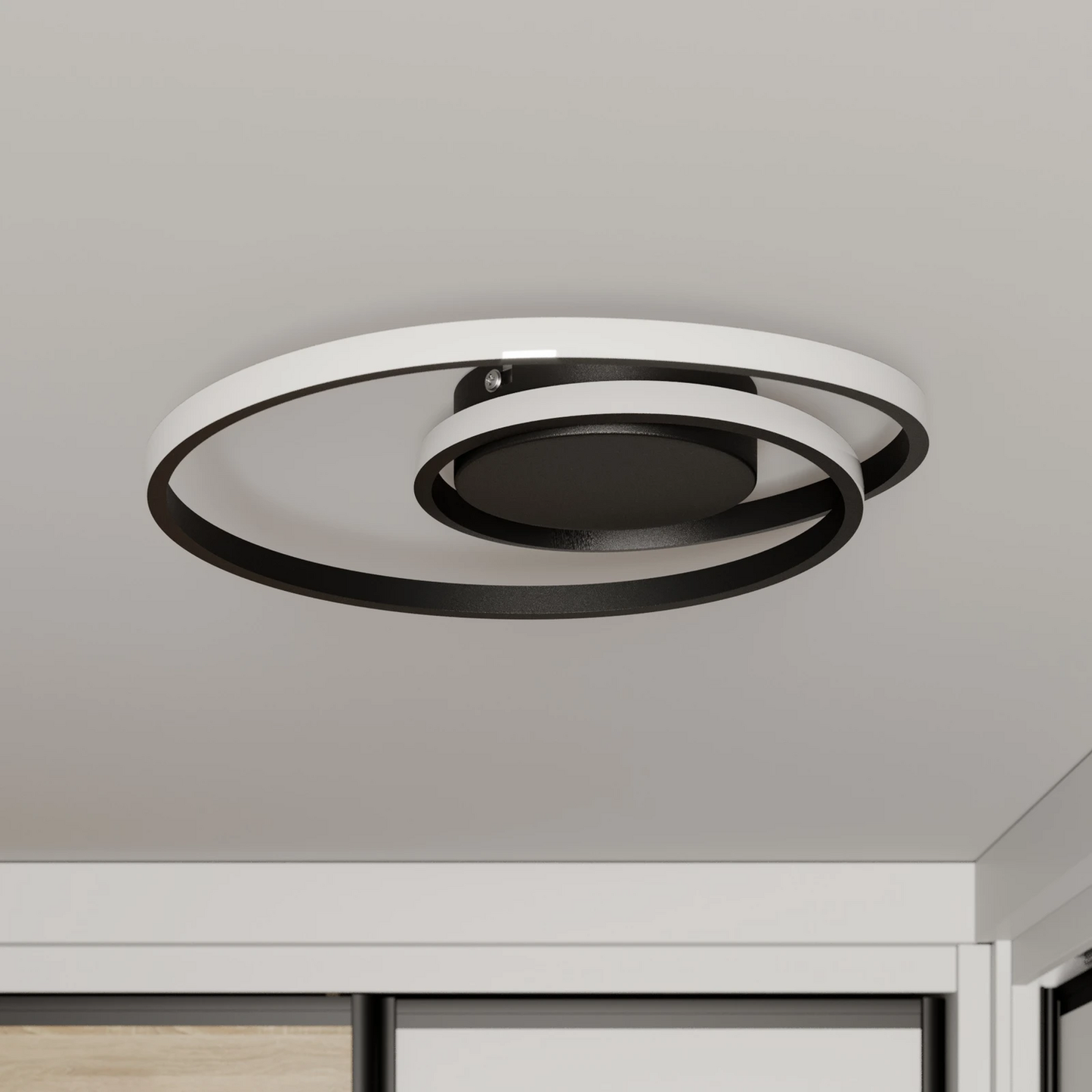 B-grade Lindby Kyron LED ceiling lamp, pendant lamp, light, 22 W, matte black 