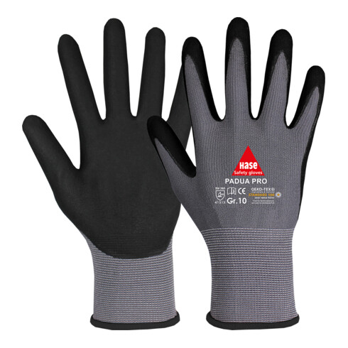 Öryggishanskar frá Hase í B-flokki, vinnuhanskar frá Padua Pro stærð 10, 2 stykki