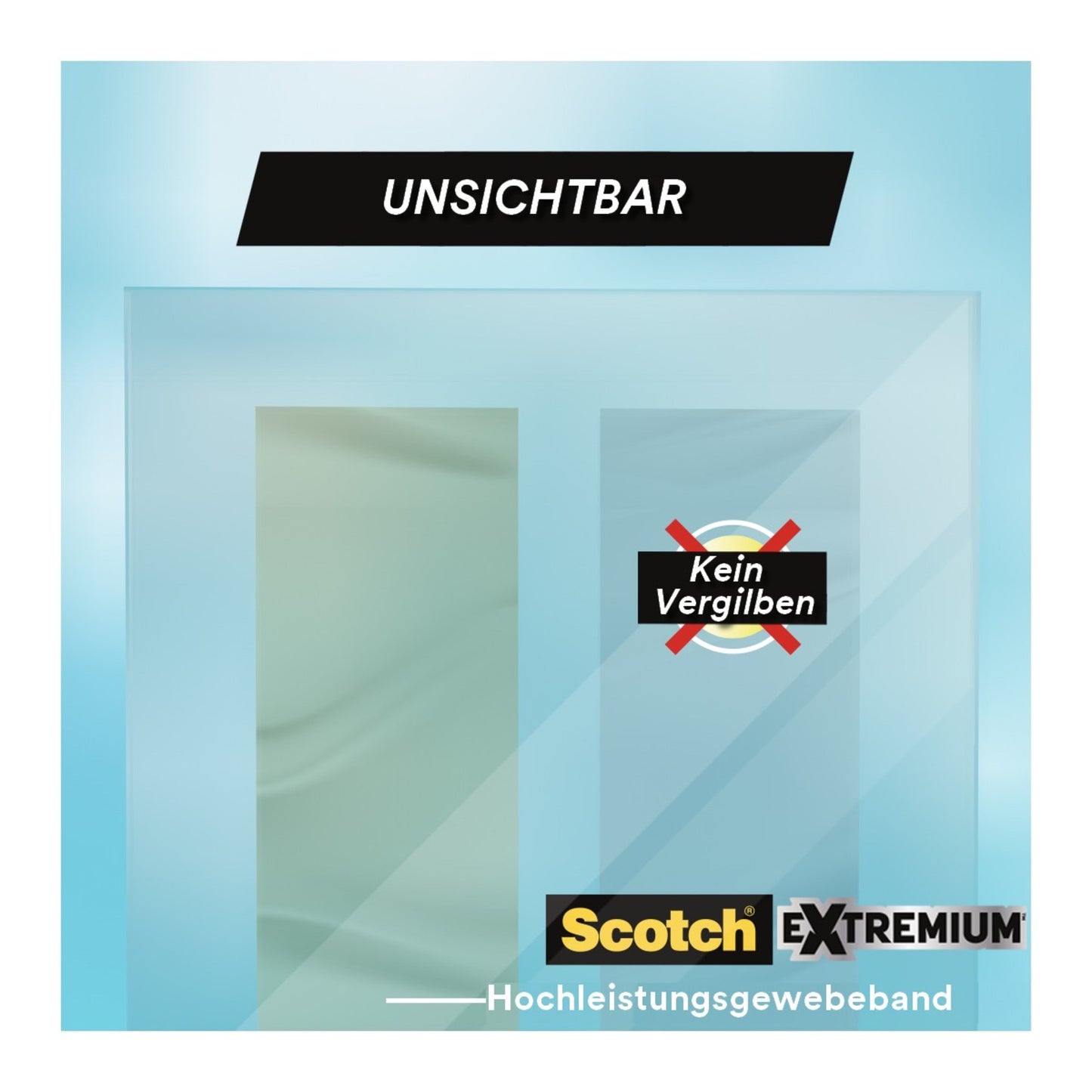 Scotch® Extremium™ INVISIBLE Hochleistungs-Klebeband, 20 m x 48 mm, 1 Rolle/Packung | Packung (1 Rolle)