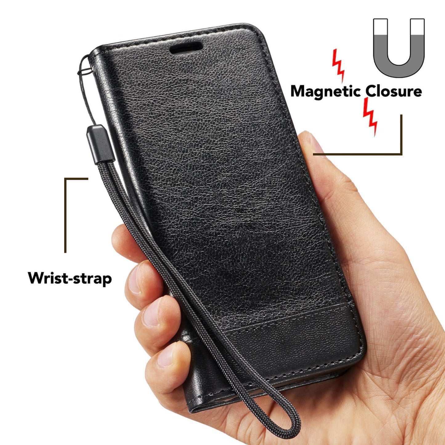 Samsung Galaxy S9 Plus Klapp Hülle von NALIA, Handy Flip Case Kunstleder Cover