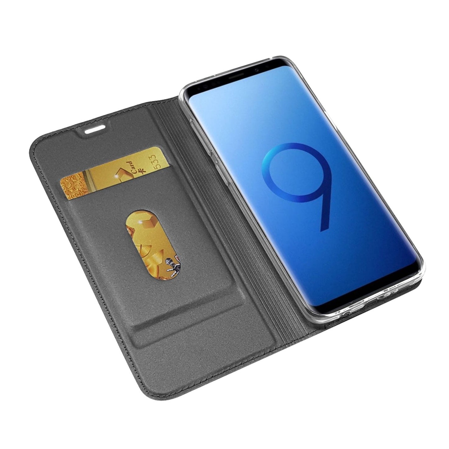 Samsung Galaxy S9 Flip Case by NALIA, Slim Kickstand Phone Case