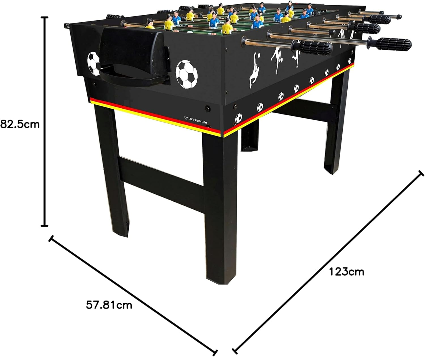 B-grade Izzy multi-functional game table, 4 in 1: table football, billiards, table tennis