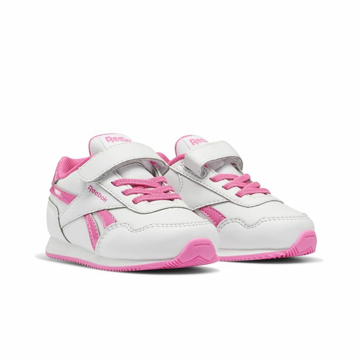 Reebok Classic Jogger 3.0 Kids' Sports Shoes in White and Pink
