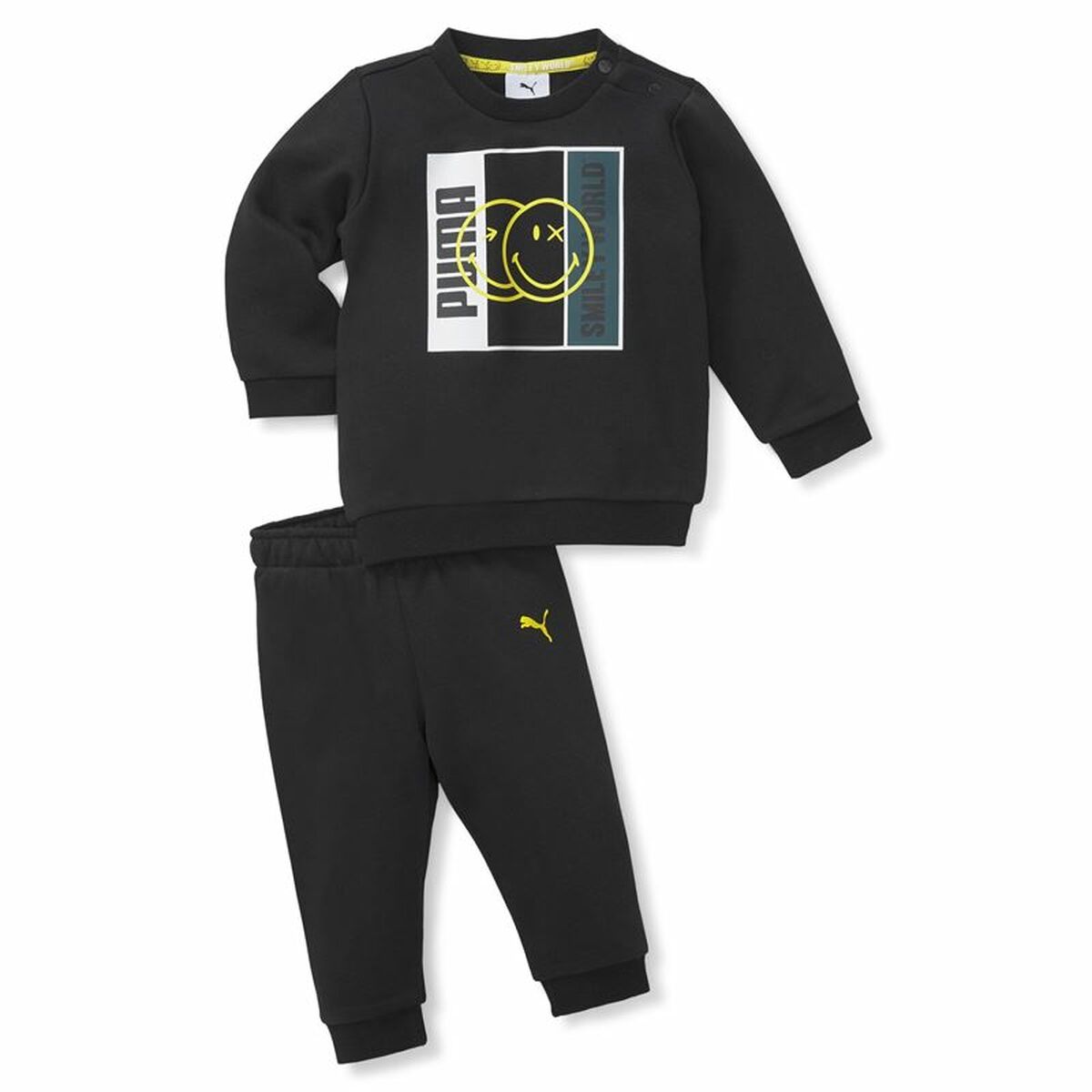 Children’s Tracksuit Puma Smileworld Minicat Black