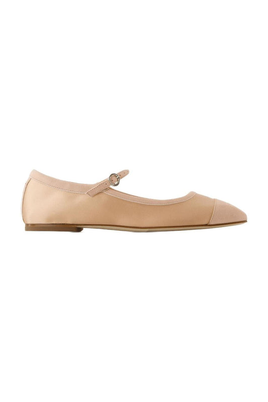 Uma Cap Ballerinas - Aeyde - Satin - Gold