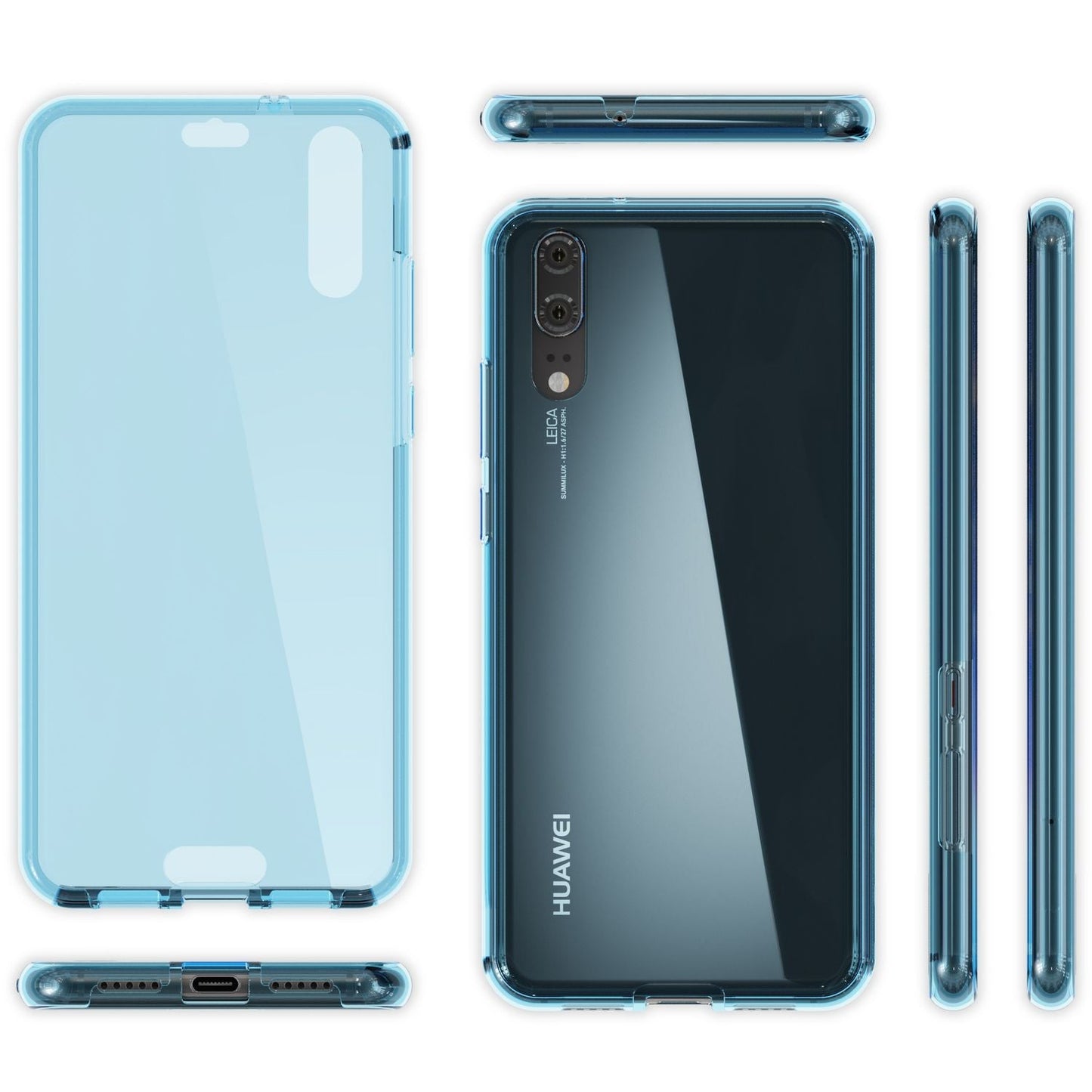 Huawei P20 360 gráðu símahulstur frá NALIA, heilhlífandi hulstur sem verndar allan hringinn