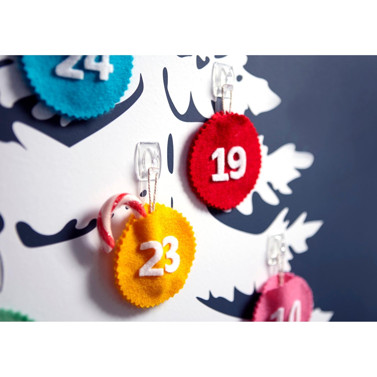 Command™ Dekorations-Clips, transparent, mit transparenten Strips