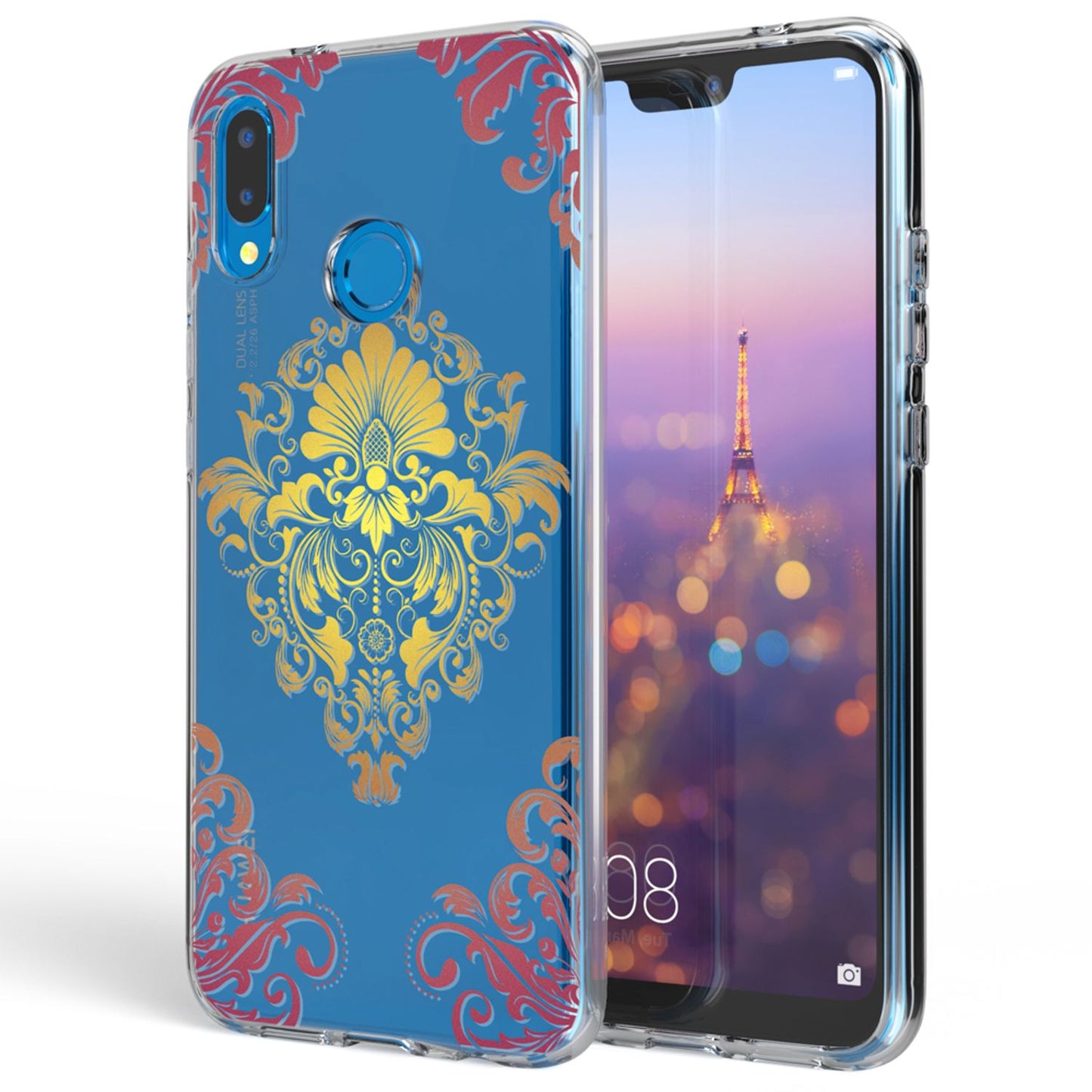 Huawei P20 Lite hulstur frá NALIA, þunnt sílikonhlífðarhulstur