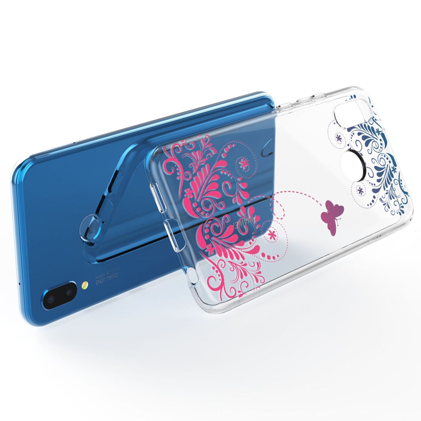 Huawei P20 Lite hulstur frá NALIA, þunnt sílikonhlífðarhulstur