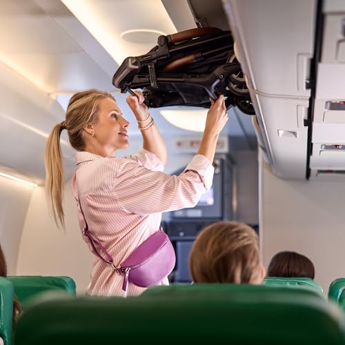 Bebeconfort Zephir, nettur barnavagn, 0-4 ára (allt að 22 kg), léttur ferðavagn (4,5 kg), stærð í farþegarými, flatt og stillanlegt sæti, geymslukörfa, Mineral Green