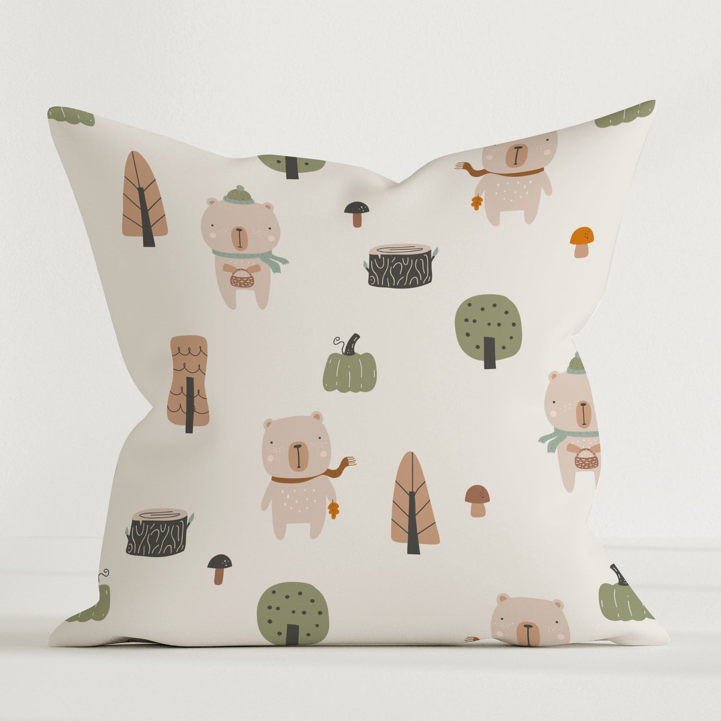 "Nordic Bear" Children's Decorative Pillow