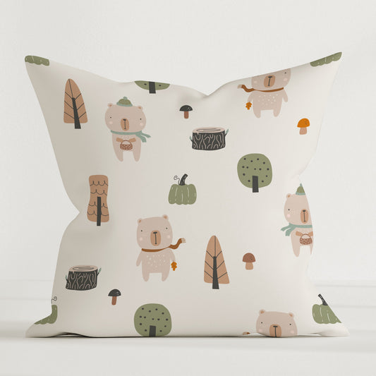 "Nordic Bear" Children's Decorative Pillow