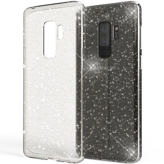 NALIA Glitter Phone Case for Samsung Galaxy S9 Plus Glitter Cover Silicone Case