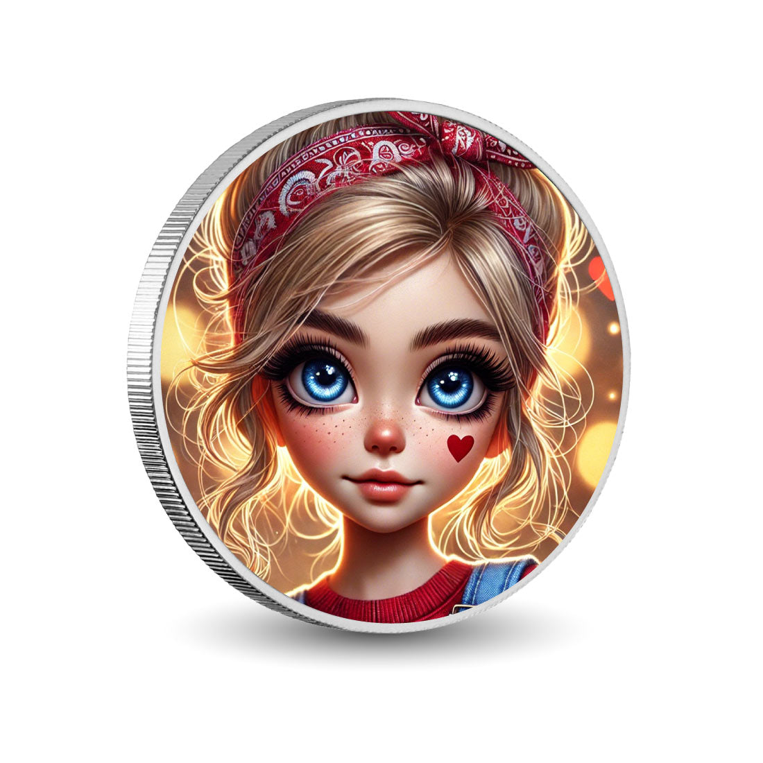 Spark of Heart 1oz Silver Coloured Coin