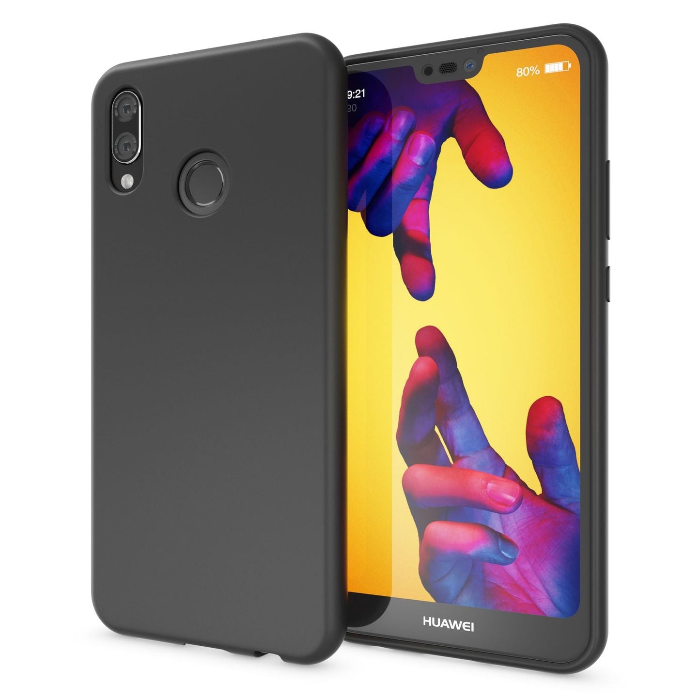 NALIA símahulstur fyrir Huawei P20 Lite, ofurþunnt TPU sílikon Neon hulstur