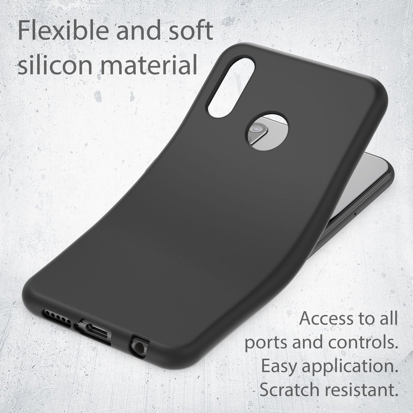 NALIA símahulstur fyrir Huawei P20 Lite, ofurþunnt TPU sílikon Neon hulstur