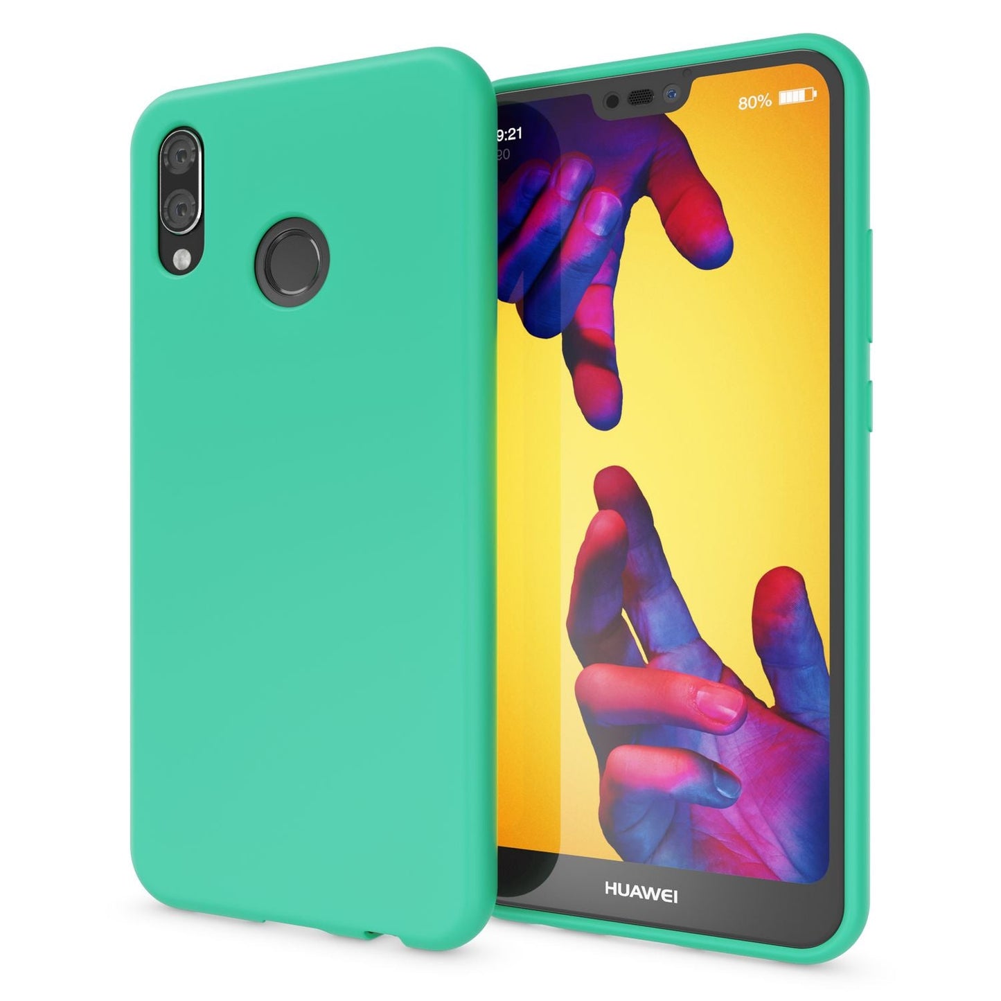 NALIA símahulstur fyrir Huawei P20 Lite, ofurþunnt TPU sílikon Neon hulstur
