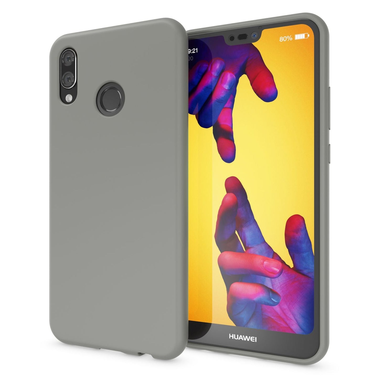 NALIA símahulstur fyrir Huawei P20 Lite, ofurþunnt TPU sílikon Neon hulstur