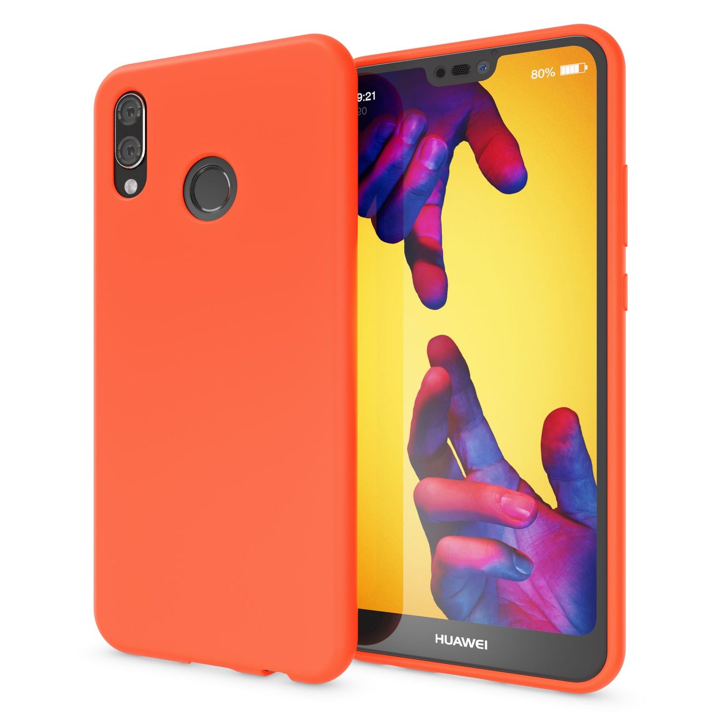 NALIA símahulstur fyrir Huawei P20 Lite, ofurþunnt TPU sílikon Neon hulstur