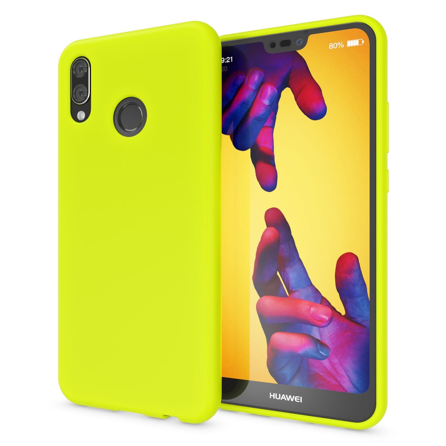 NALIA símahulstur fyrir Huawei P20 Lite, ofurþunnt TPU sílikon Neon hulstur