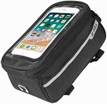 SYSTEM-S Fahrrad Tasche Halterung in Schwarz Befestigung für Smartphone