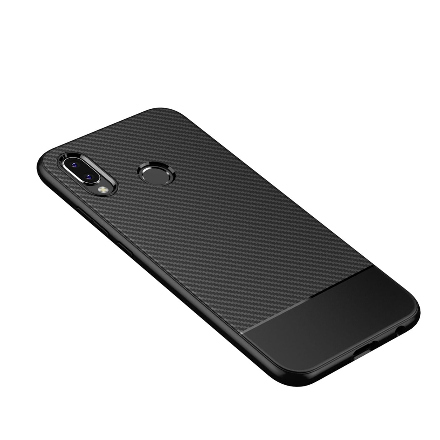 Huawei P20 Lite Phone Case by NALIA, Slim Soft Silicone Case, Thin Carbon Look