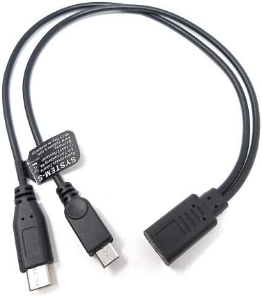 SYSTEM-S USB 3.1 Y Kabel 25 cm Typ C Buchse zu Typ C und 2.0 Micro B Stecker