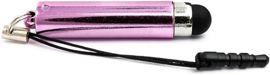 Touchpen Stylus aus Aluminium mit Kopfhöreranschluss Pink für Tablet Smartphone