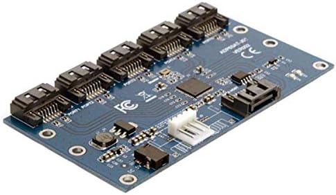 SYSTEM-S SATA 1 til 5 tengi millistykki JMB321 flísasett
