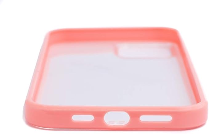 SYSTEM-S Schutzhülle aus Silikon in Pink Transparent Hülle kompatibel mit iPhone 12 Pro Max