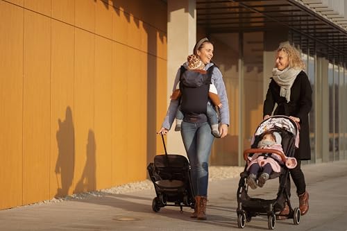 MoMi ESTELLE barnavagn fyrir börn frá 6 mánaða aldri (allt að 15 kg), samanbrjótanleg barnavagn með 5 punkta öryggisbelti, innkaupakörfu með útfellanlegri virkni, sjónaukahandfangi