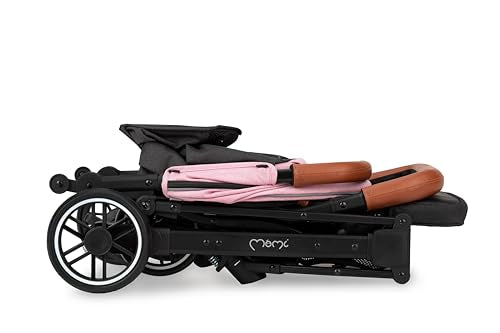 MoMi ESTELLE barnavagn fyrir börn frá 6 mánaða aldri (allt að 15 kg), samanbrjótanleg barnavagn með 5 punkta öryggisbelti, innkaupakörfu með útfellanlegri virkni, sjónaukahandfangi