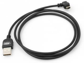 System-S Mini USB snúra 90 gráður vinstri horn 140 cm 