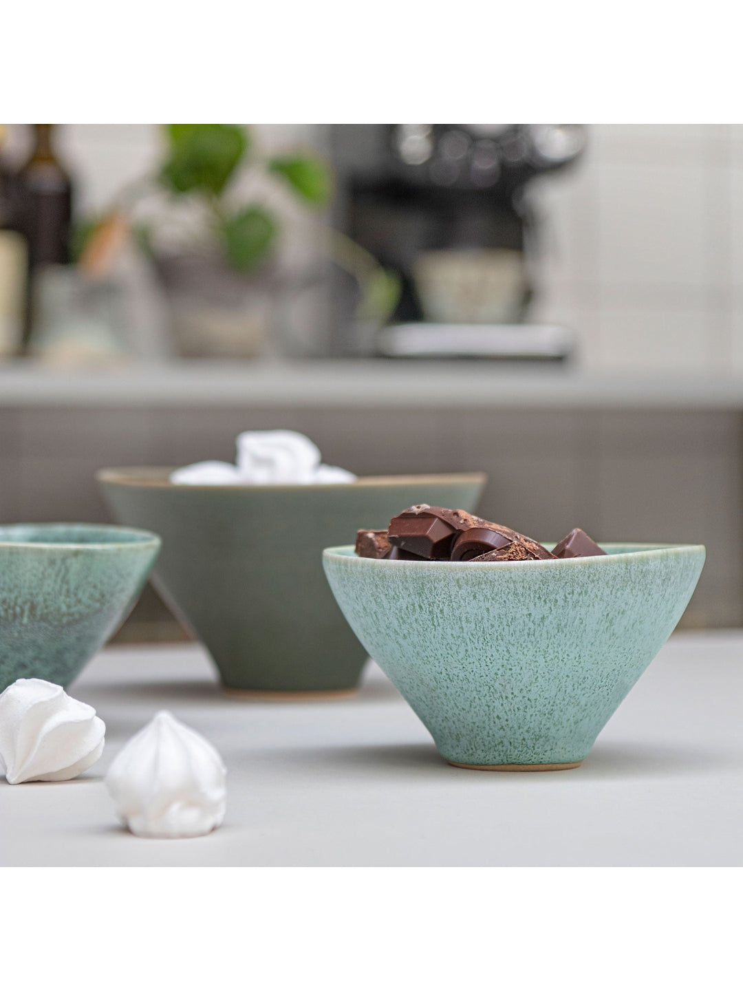 Schale ELEMENTS klein, Set aus drei Schalen in 2 Farben