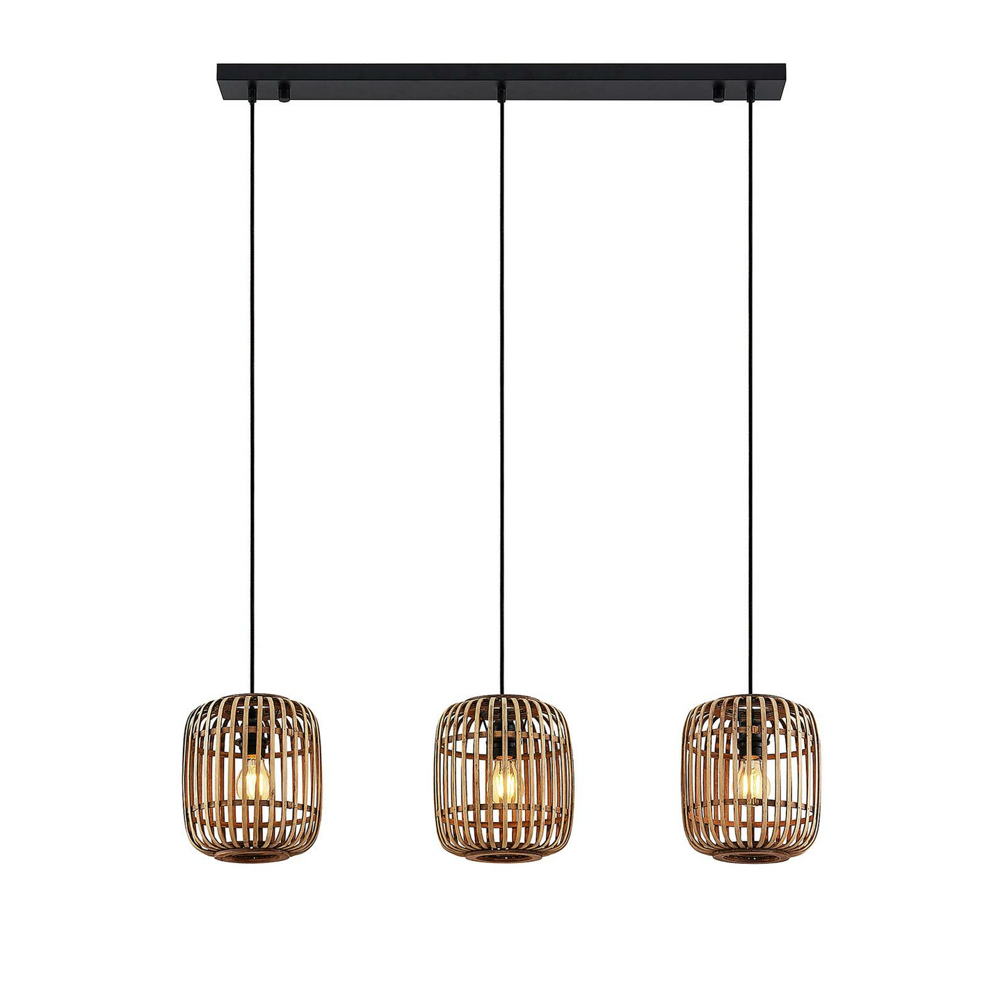 B-grade Lindby Canyana pendant light, three-light, E27, Na524 