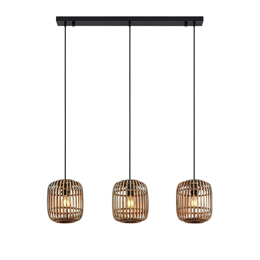 B-grade Lindby Canyana pendant light, three-light, E27, Na524 