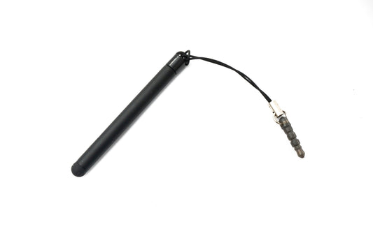 SYSTEM-S Mini Stylus Touch Pen Ausziehbar 6,5 cm bis 9,5 cm Schwarz für Smartphone Tablet PC