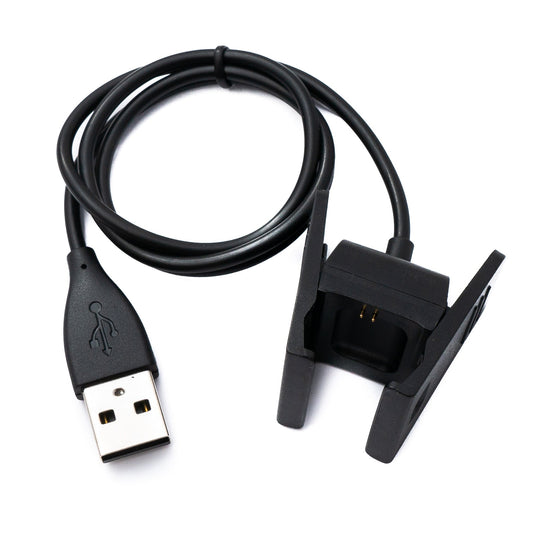 SYSTEM-S USB 2.0 cable 54 cm charging cable for Fitbit Charge 2 smartwatch in black