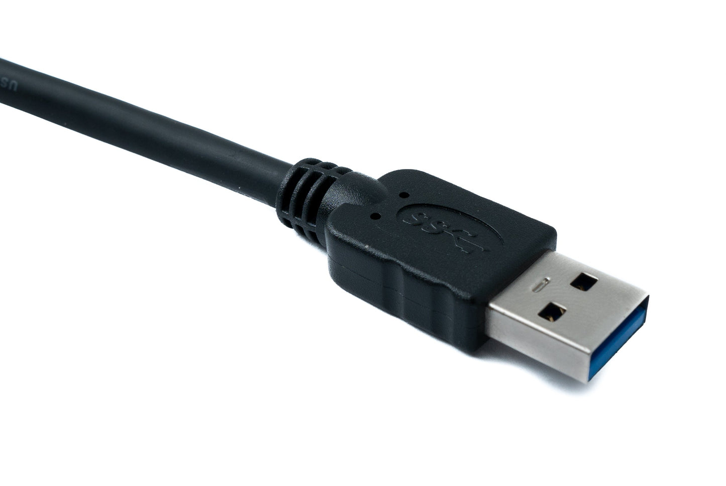 SYSTEM-S USB 3.0 Kabel 150 cm Typ A Stecker zu Buchse 5 Gbit/s in Schwarz