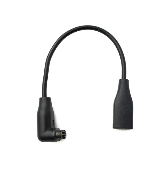 SYSTEM-S USB 3.1 snúra 15 cm hleðslusnúra með C tengi, vinklaður fyrir Garmin Fenix 7 6S 6 Venu Sq