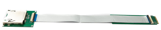 SYSTEM-S CFexpress Kabel 20cm Typ B Buchse zu NVME M-key M.2 NGFF Stecker Adapter in Grün