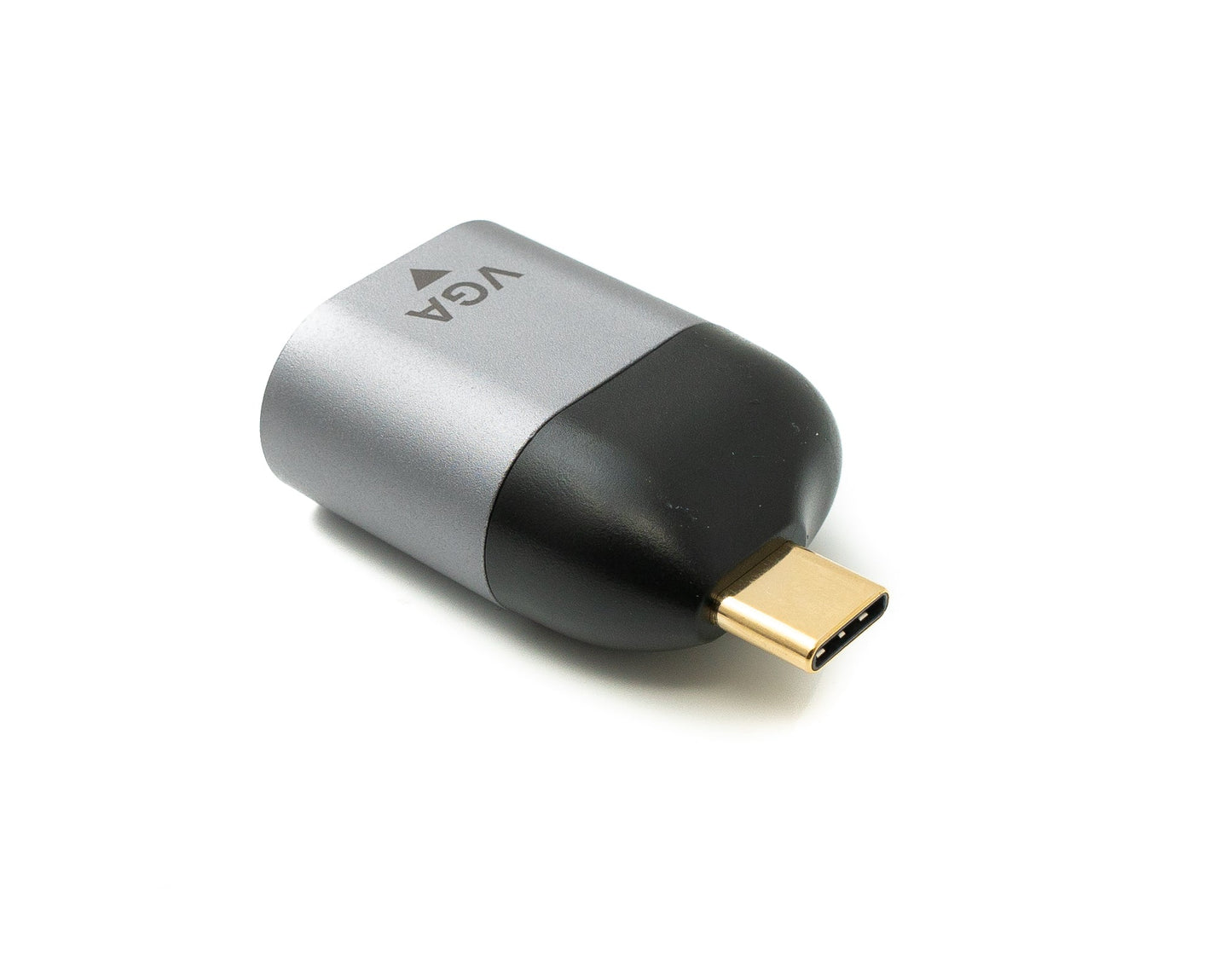 SYSTEM-S VGA millistykki kvenkyns í USB 3.1 Type C karlkyns snúru í gráu