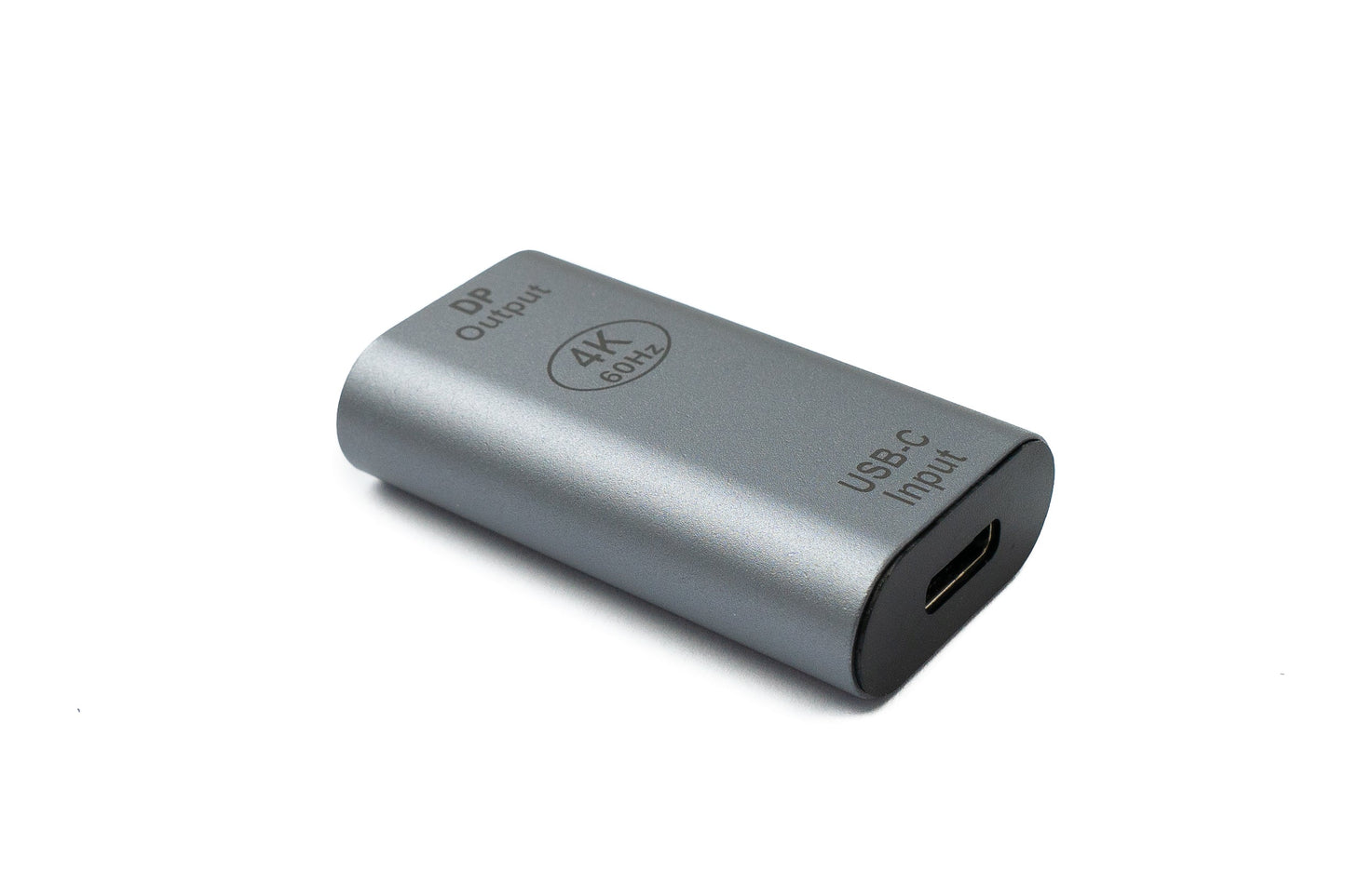 SYSTEM-S DisplayPort millistykki DP kvenkyns í USB 3.1 Type C kvenkyns 4K snúra í gráu