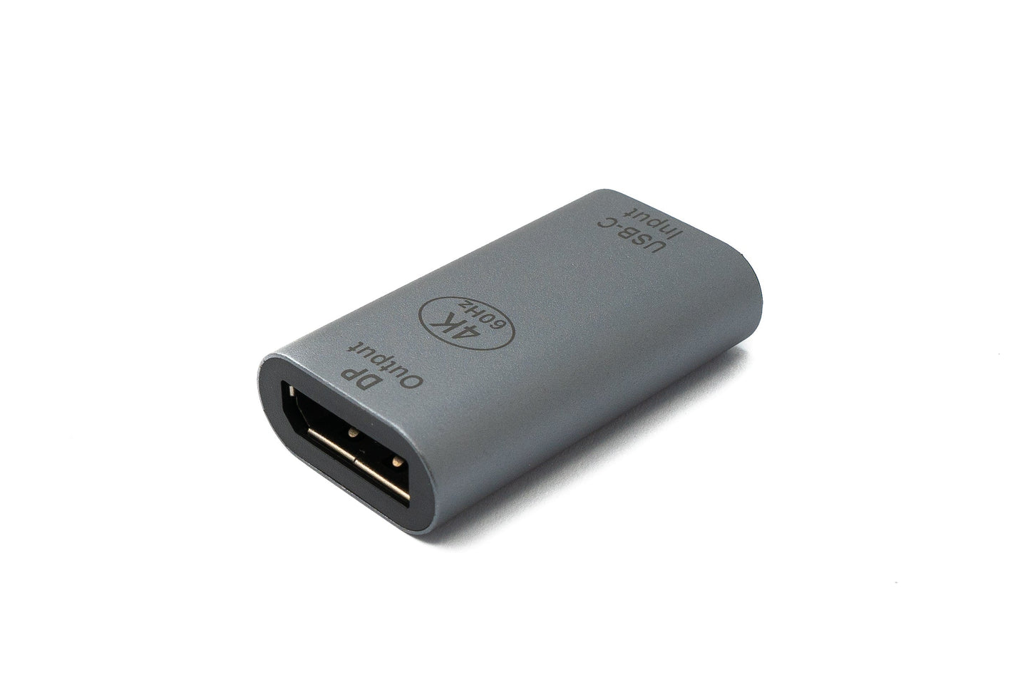 SYSTEM-S DisplayPort millistykki DP kvenkyns í USB 3.1 Type C kvenkyns 4K snúra í gráu